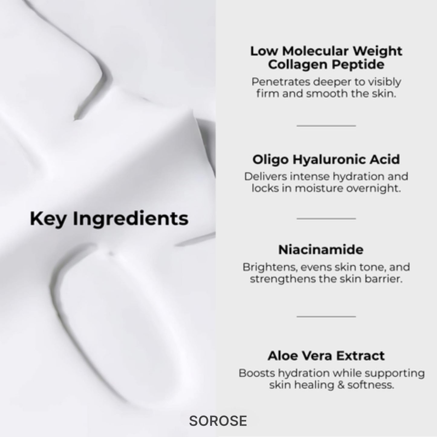 Sorose Korean Glass Skin Collagen Overnight Face Mask