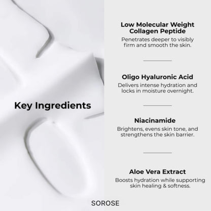 Sorose Korean Glass Skin Collagen Overnight Face Mask