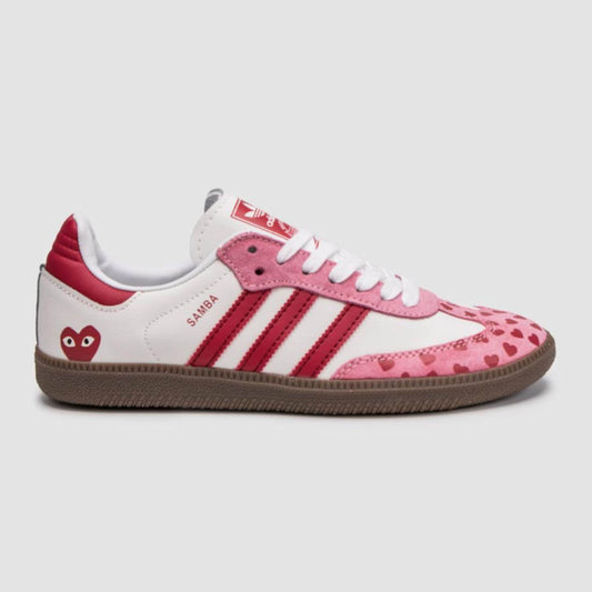 SAMBA X COMME DES GARÇONS PLAY (WHITE PINK)